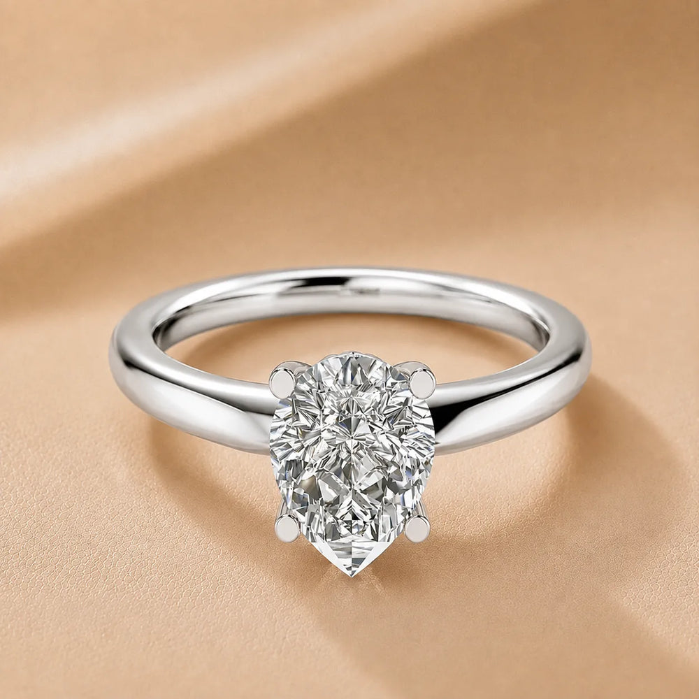 Romantic Solitaire Ring with Timeless Design