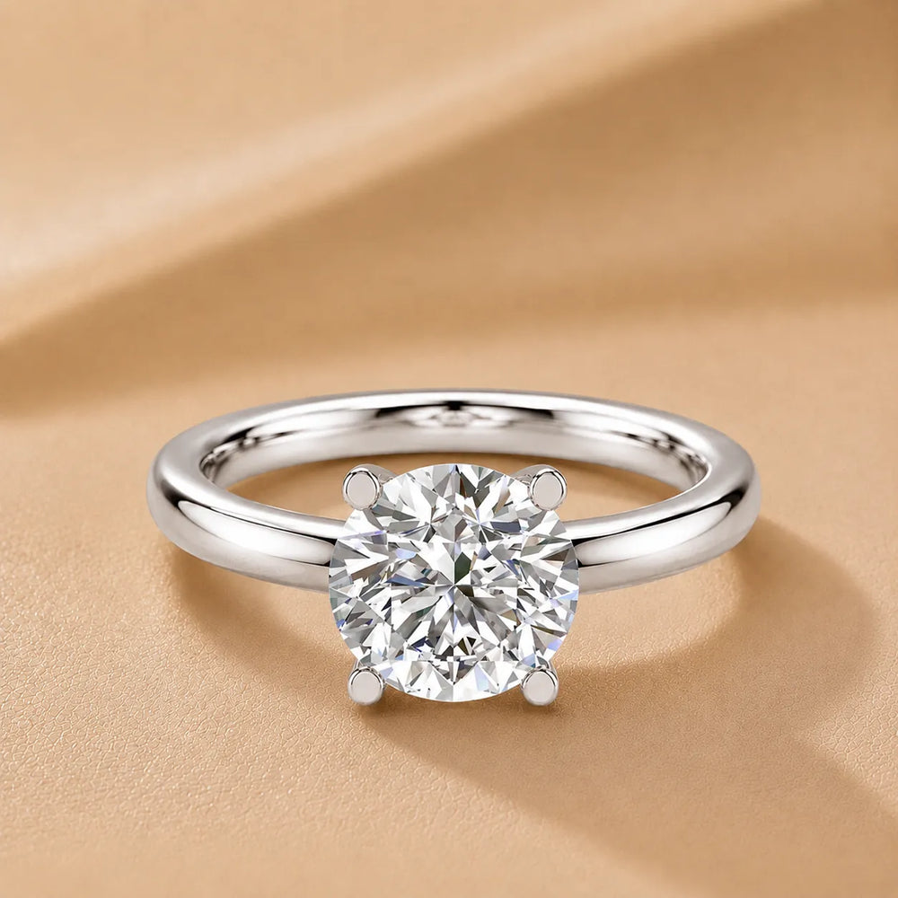 Romantic Solitaire Ring with Timeless Design