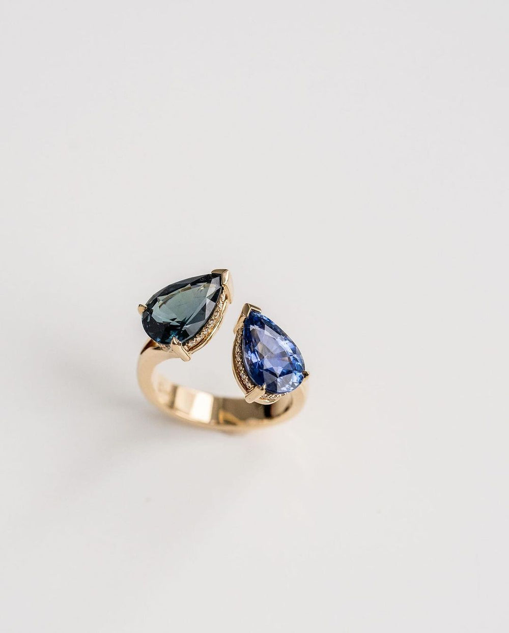 Toi Et Moi Two Pear Cut Labgrown Engagement Ring