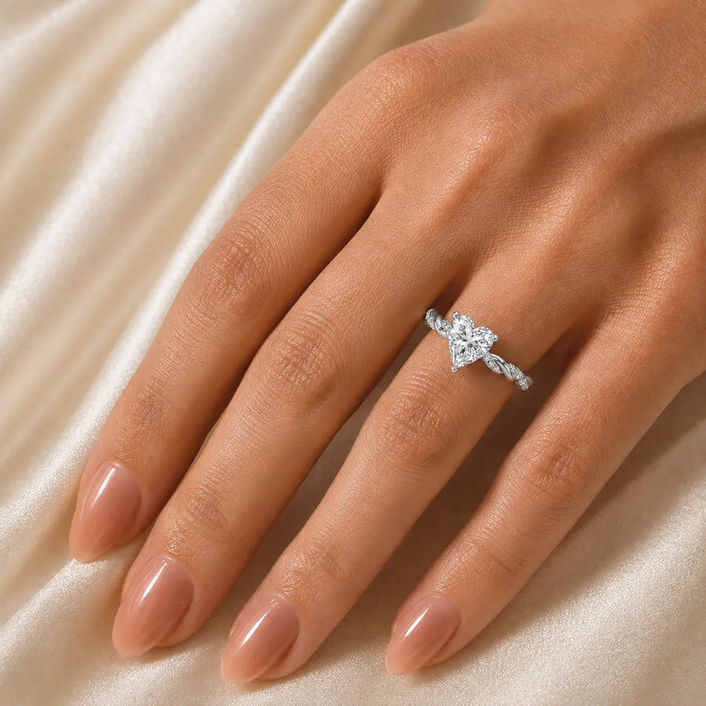 Cushion Cut Twisted Engagement Ring