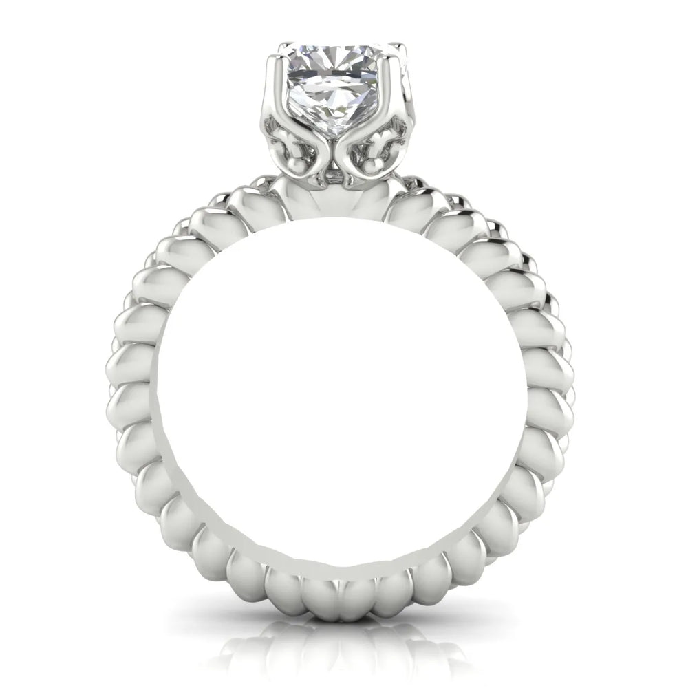 Vintage-Inspired Solitaire Ring with Twisted