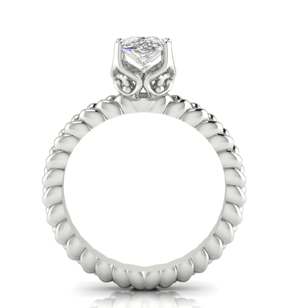 Vintage-Inspired Solitaire Ring with Twisted