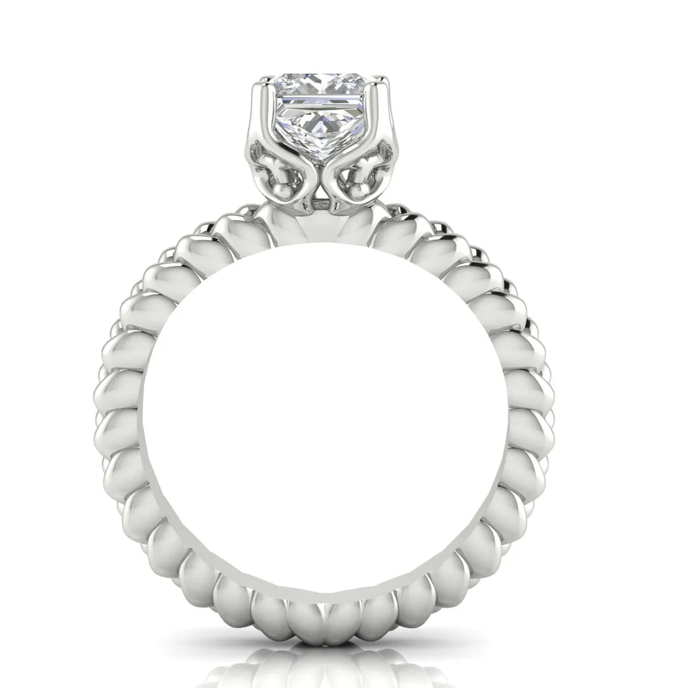 Vintage-Inspired Solitaire Ring with Twisted