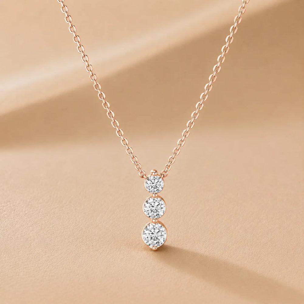 Elegant Vertical Diamond Necklace
