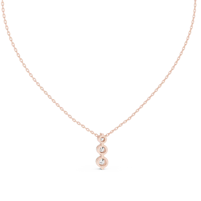 Elegant Vertical Diamond Necklace