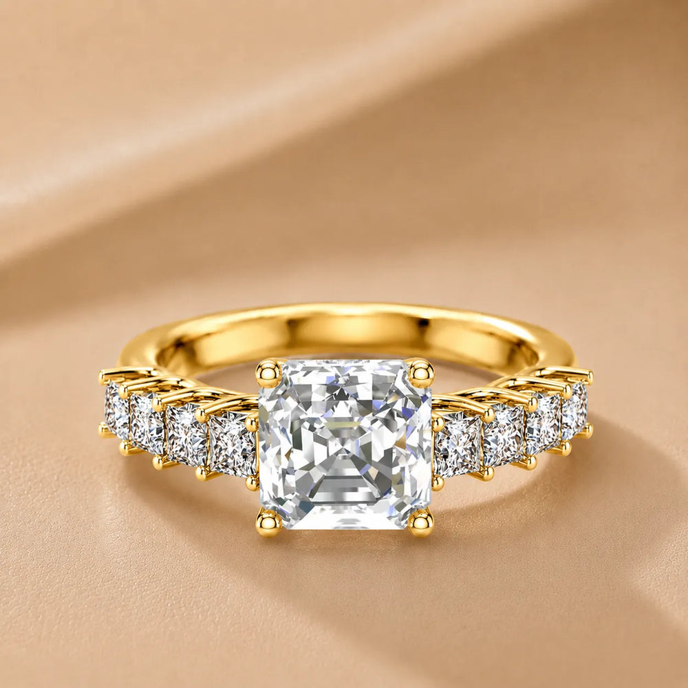 Vintage-Inspired Accent Engagement Ring