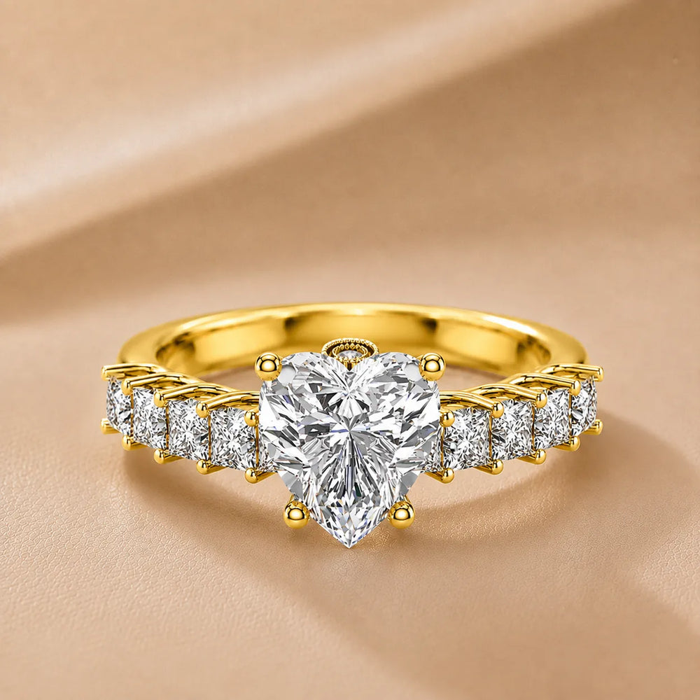 Vintage-Inspired Accent Engagement Ring