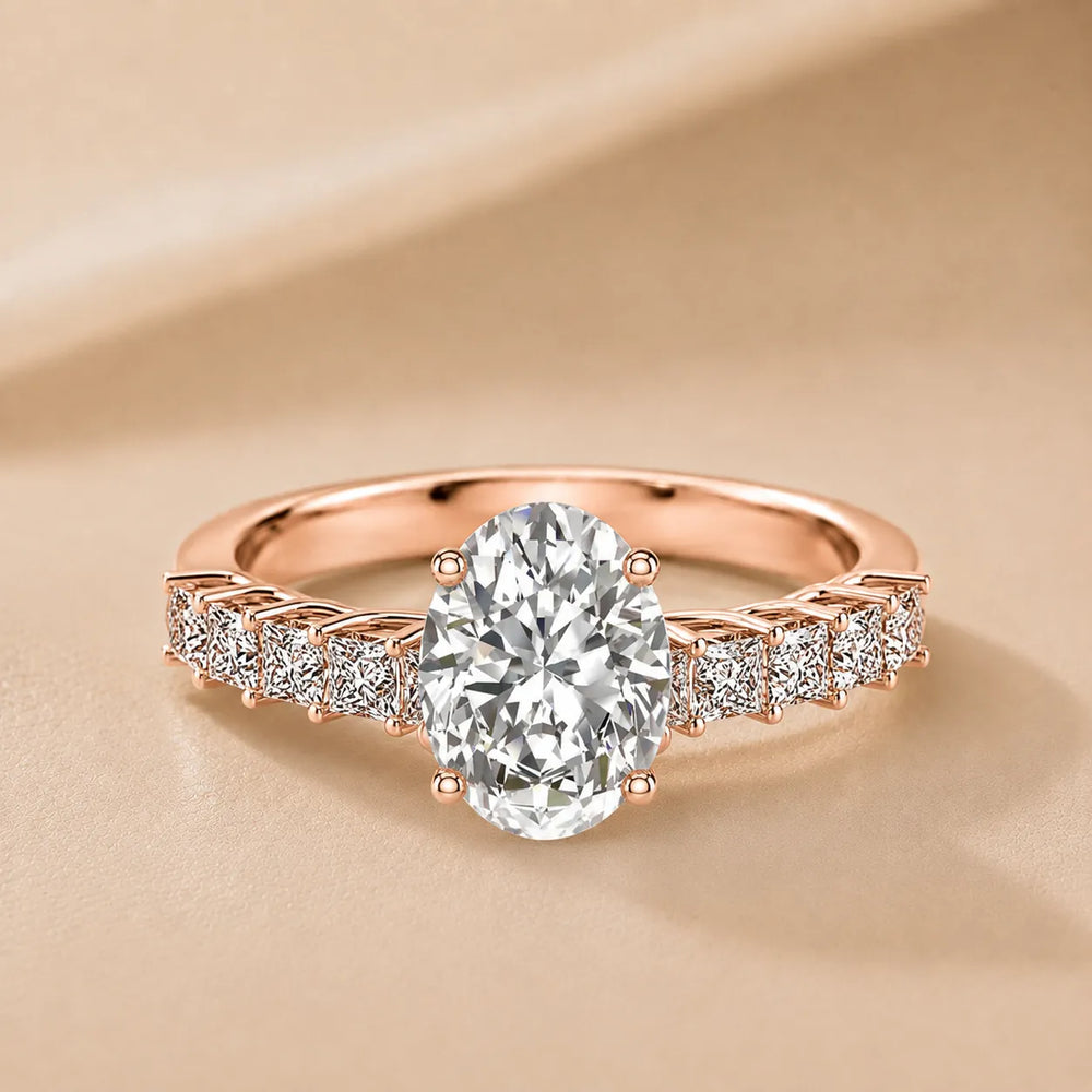 Vintage-Inspired Accent Engagement Ring