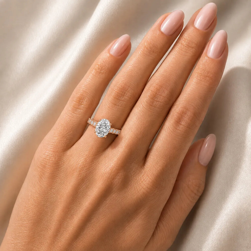 Vintage-Inspired Accent Engagement Ring