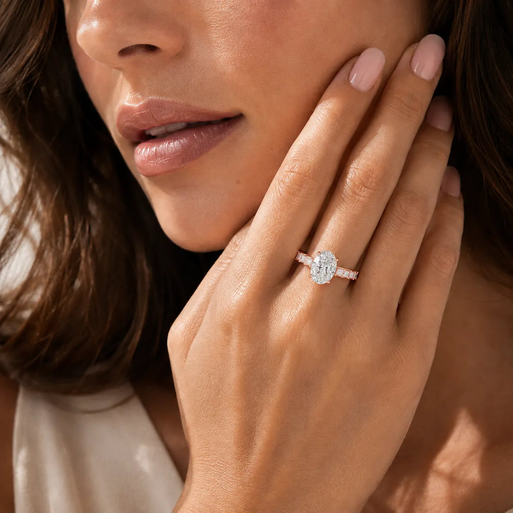 Vintage-Inspired Accent Engagement Ring