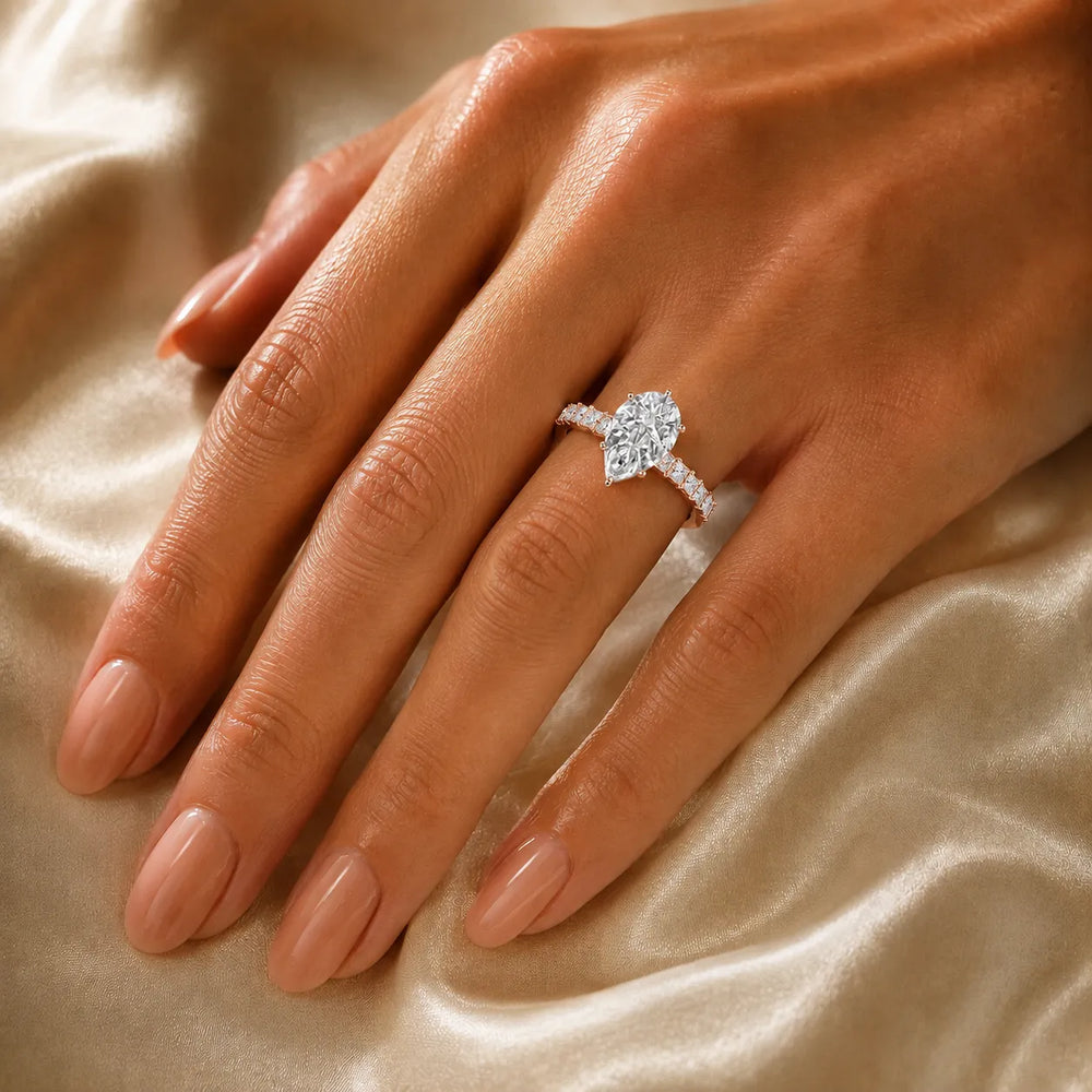 Vintage-Inspired Accent Engagement Ring