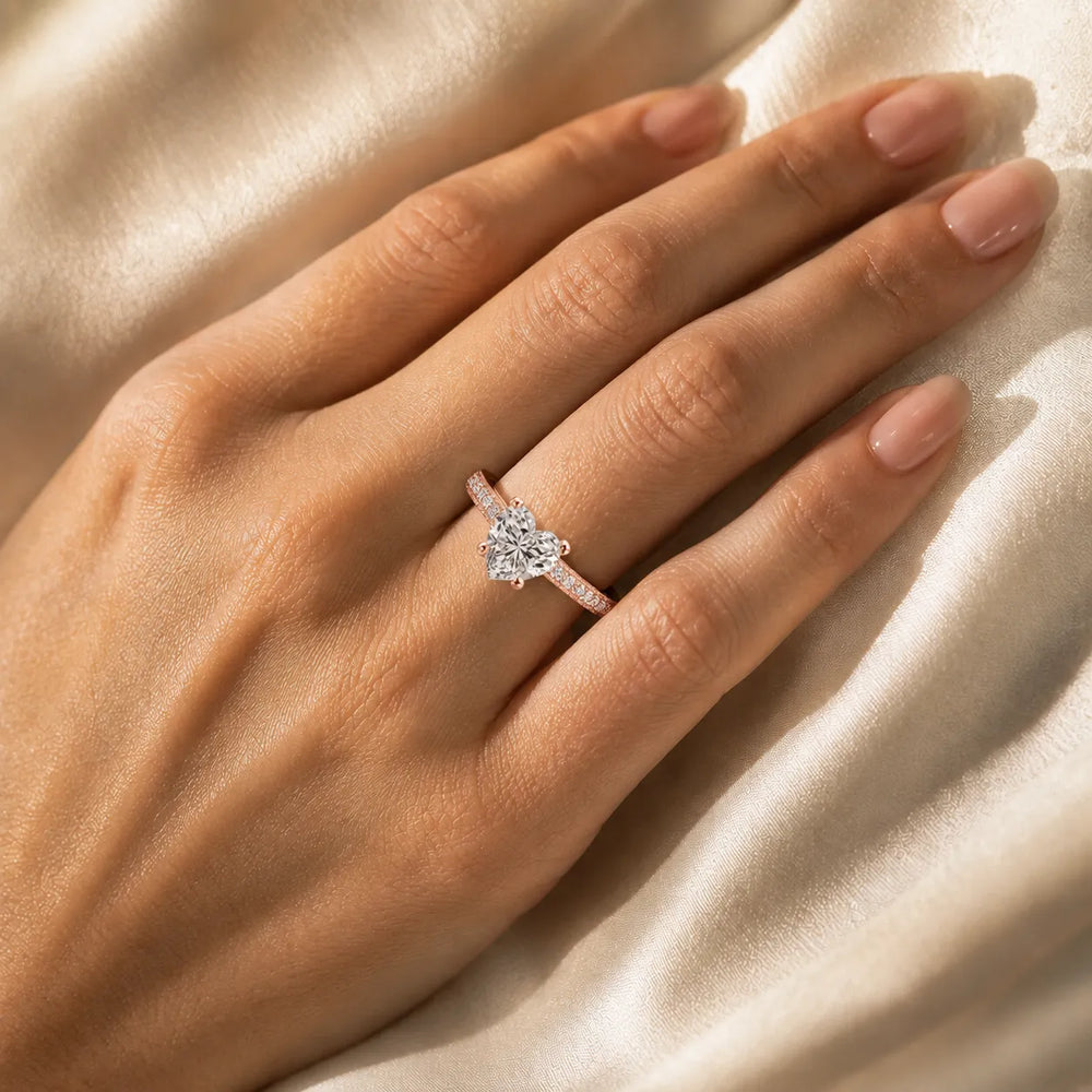 Vintage-Inspired Accent Solitaire Ring