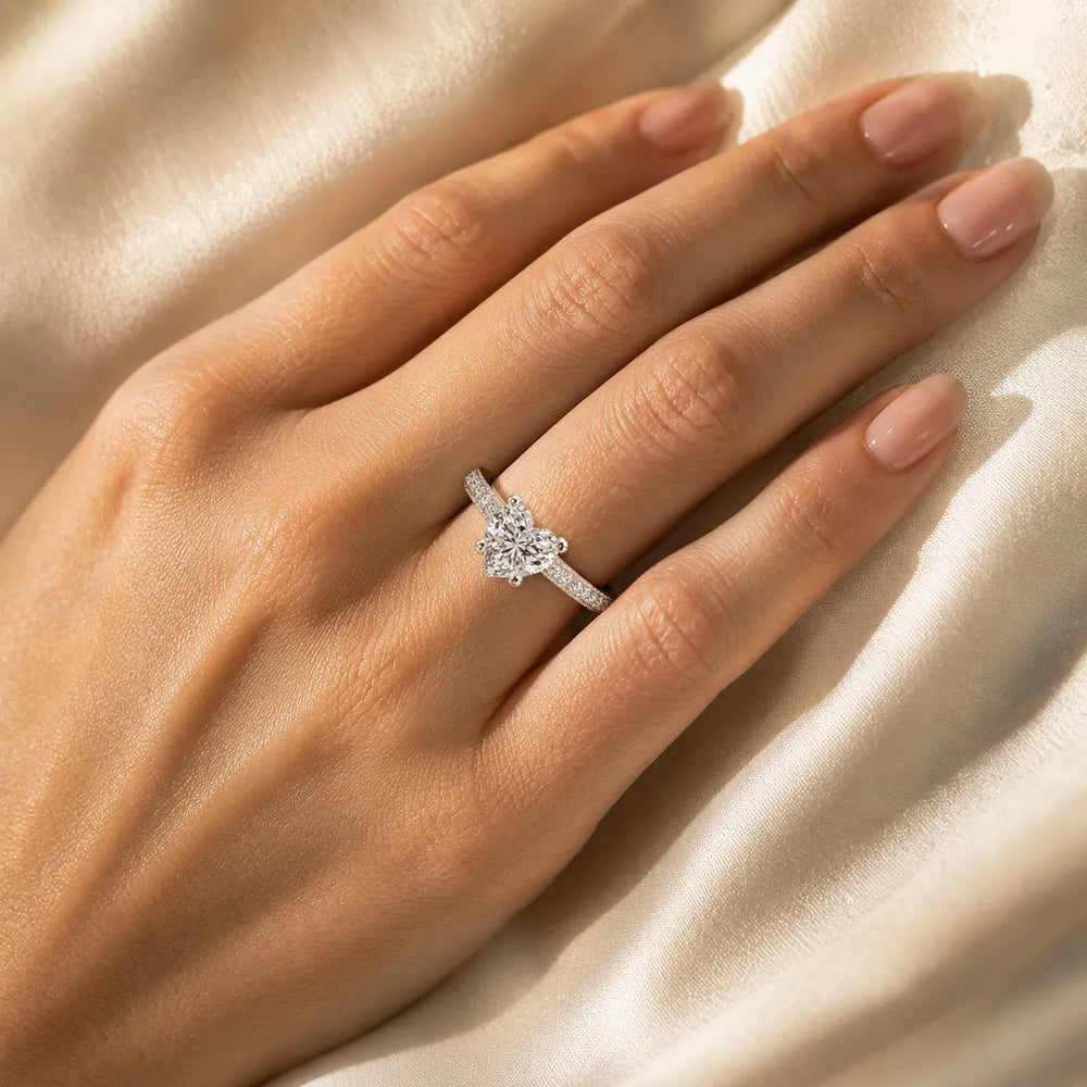 Vintage-Inspired Accent Solitaire Ring
