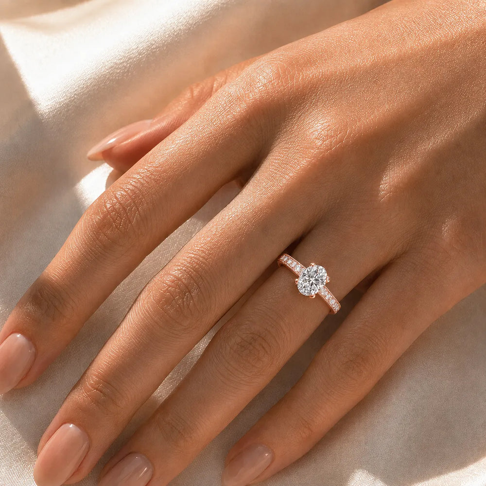 Vintage-Inspired Accent Solitaire Ring