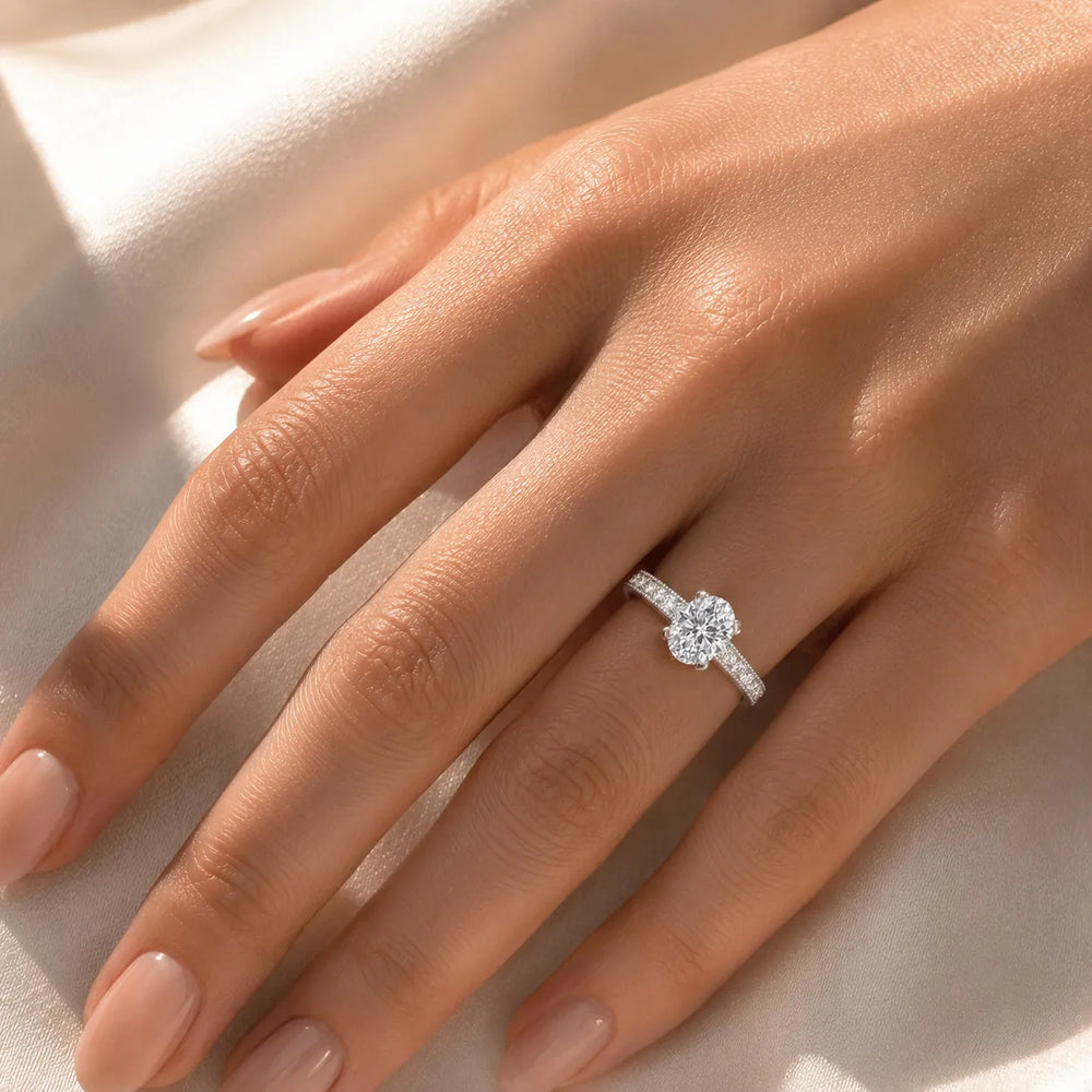Vintage-Inspired Accent Solitaire Ring