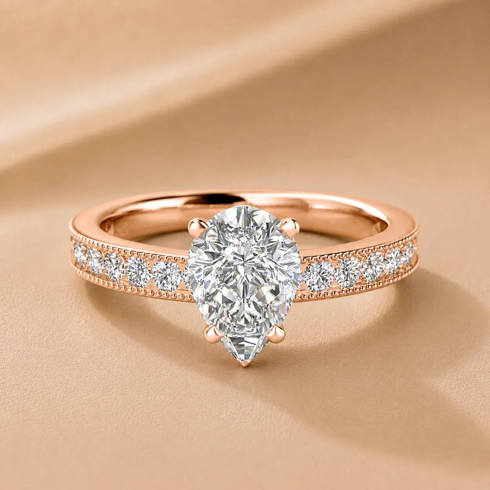 Vintage-Inspired Accent Solitaire Ring