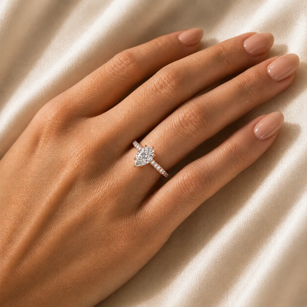 Vintage-Inspired Accent Solitaire Ring