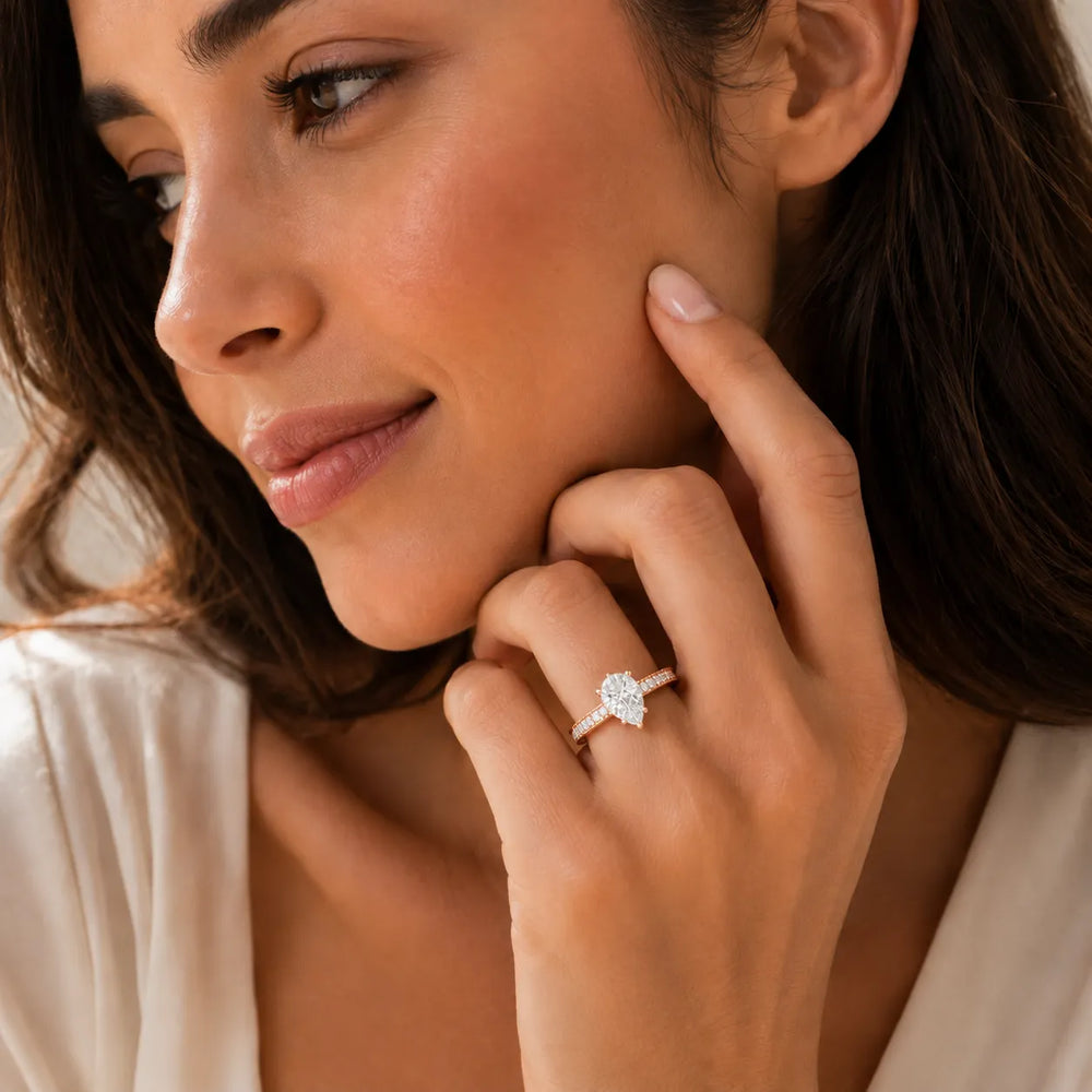 Vintage-Inspired Accent Solitaire Ring