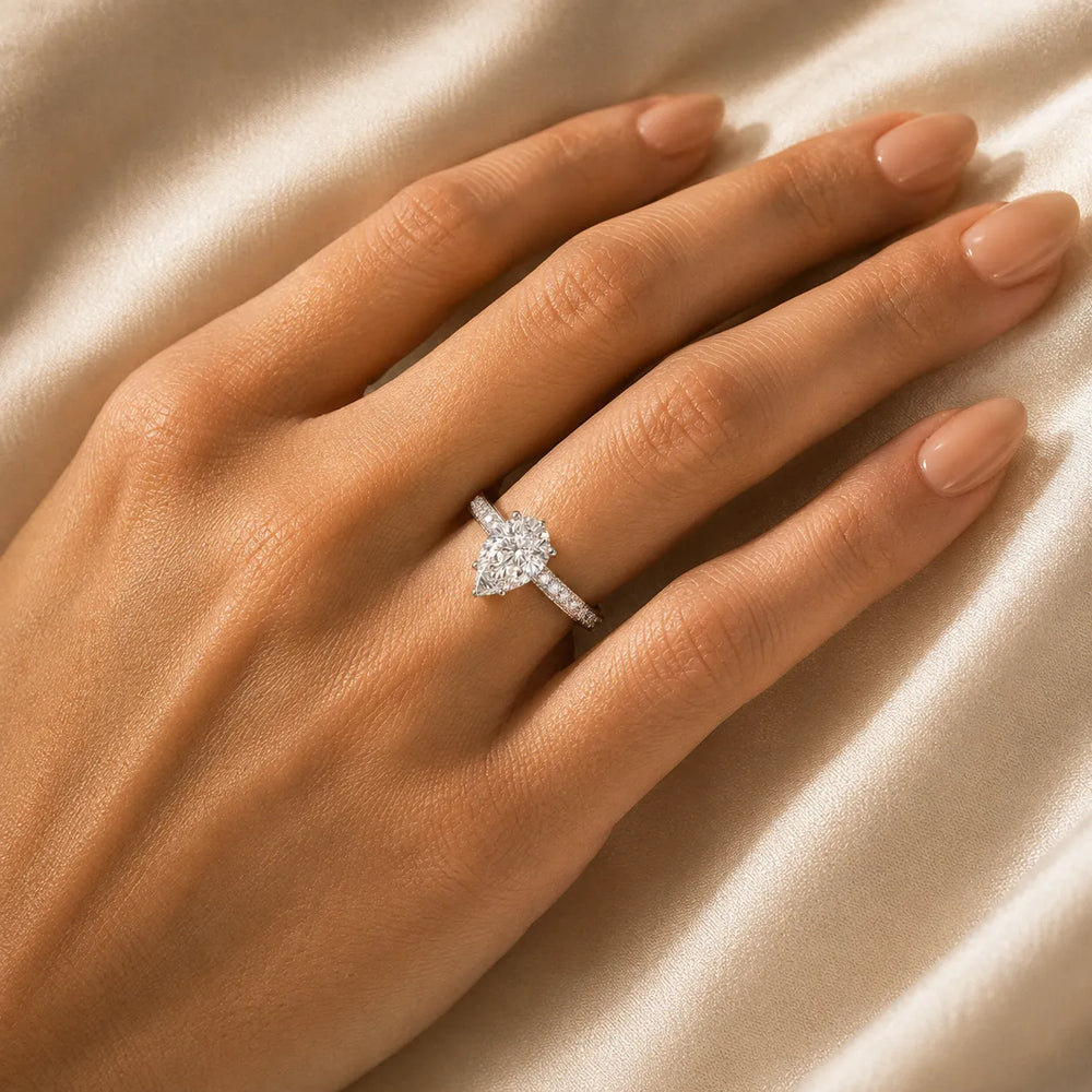 Vintage-Inspired Accent Solitaire Ring