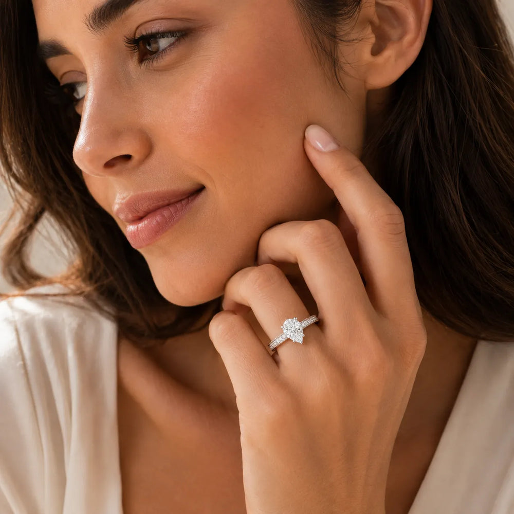 Vintage-Inspired Accent Solitaire Ring