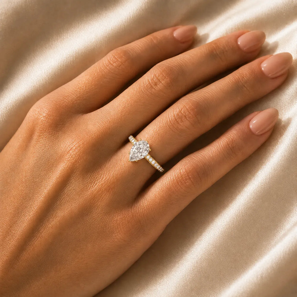 Vintage-Inspired Accent Solitaire Ring
