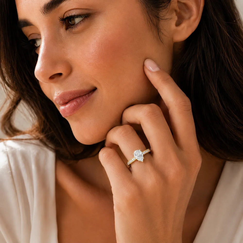 Vintage-Inspired Accent Solitaire Ring