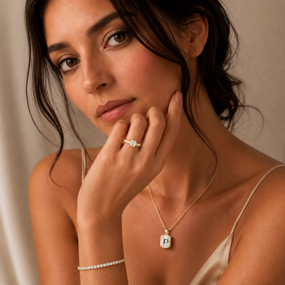 Vintage Milgrain Accent Solitaire Ring