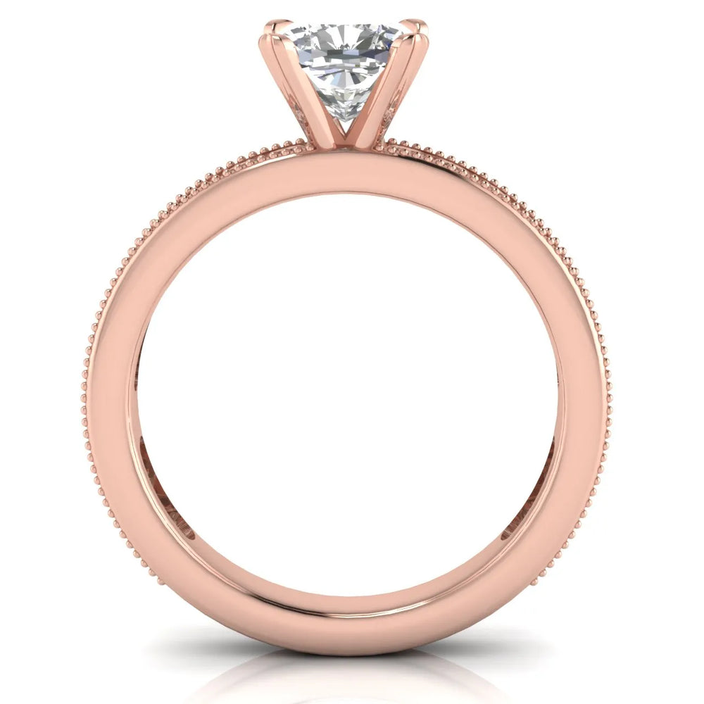 Vintage-Inspired Accent Solitaire Ring