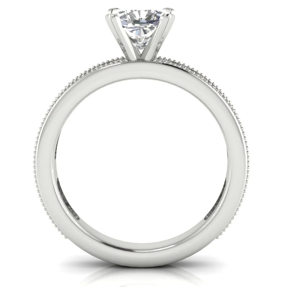 Vintage-Inspired Accent Solitaire Ring