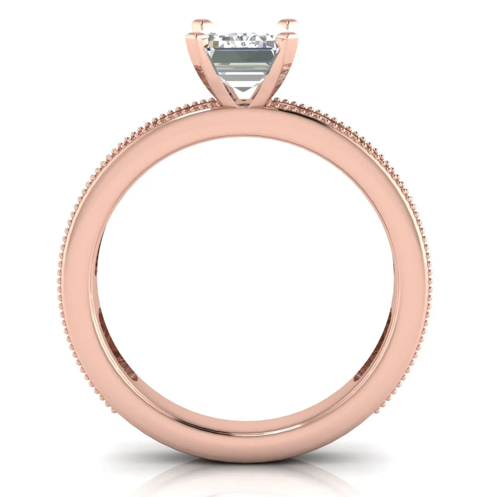 Vintage-Inspired Accent Solitaire Ring