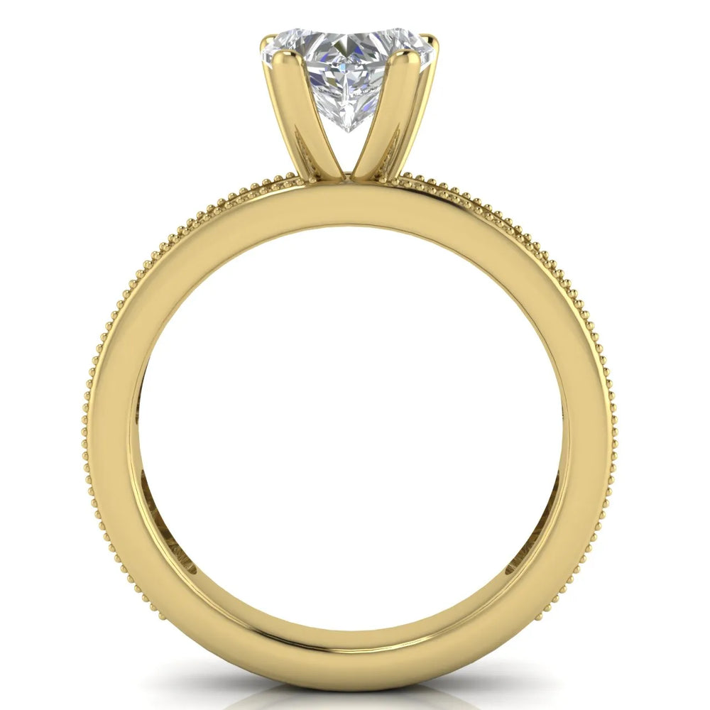 Vintage-Inspired Accent Solitaire Ring