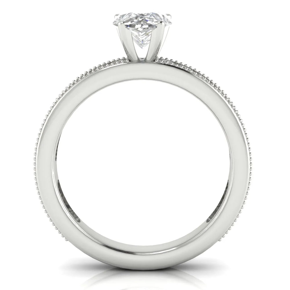Vintage-Inspired Accent Solitaire Ring