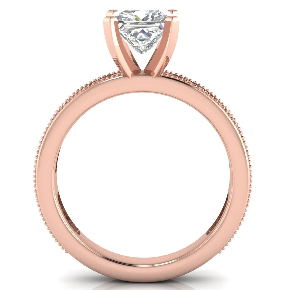 Vintage-Inspired Accent Solitaire Ring