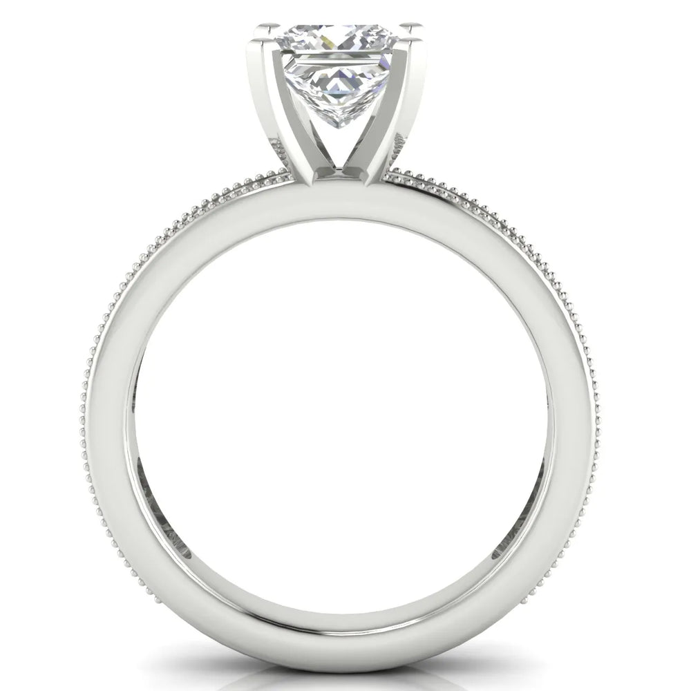 Vintage-Inspired Accent Solitaire Ring
