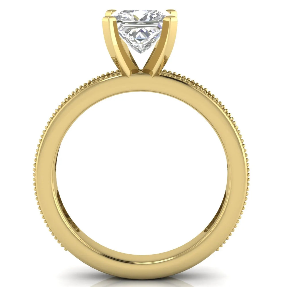 Vintage-Inspired Accent Solitaire Ring