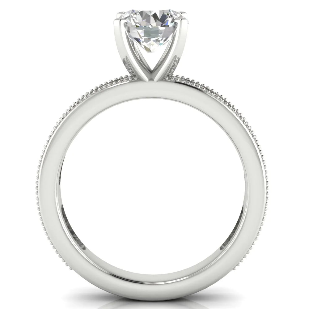 Vintage-Inspired Accent Solitaire Ring