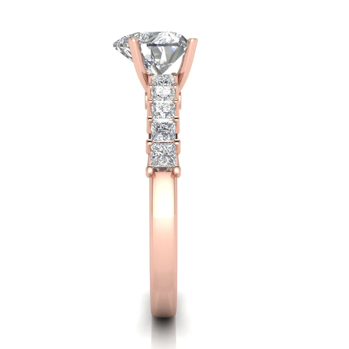 Vintage-Inspired Accent Engagement Ring