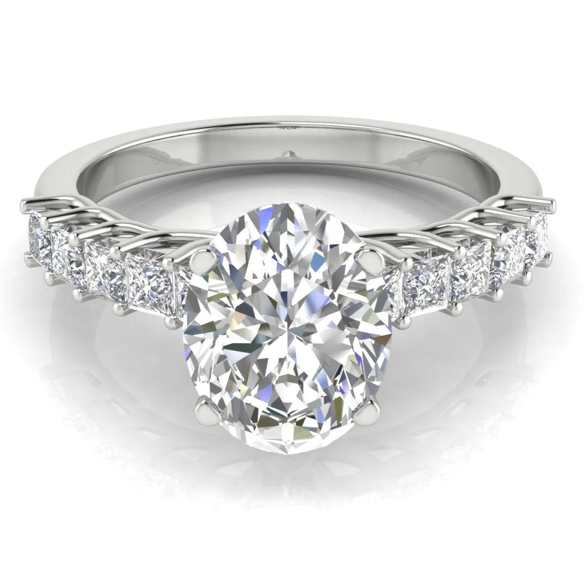 Vintage-Inspired Accent Engagement Ring