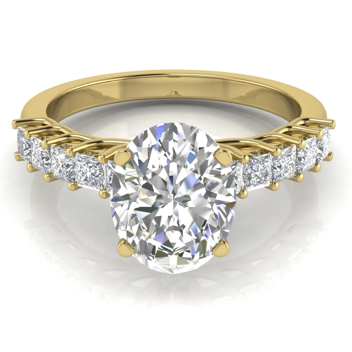 Vintage-Inspired Accent Engagement Ring