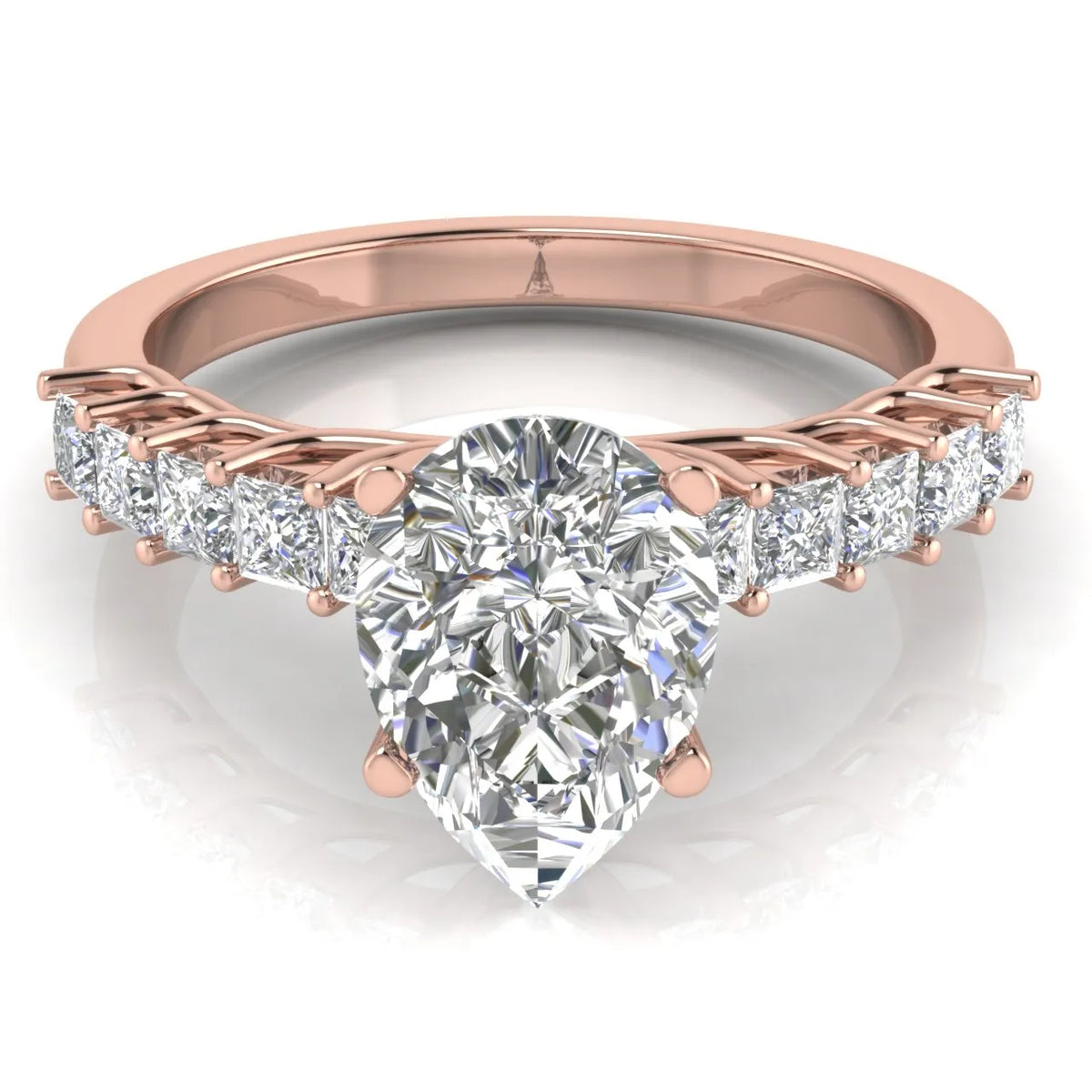 Vintage-Inspired Accent Engagement Ring