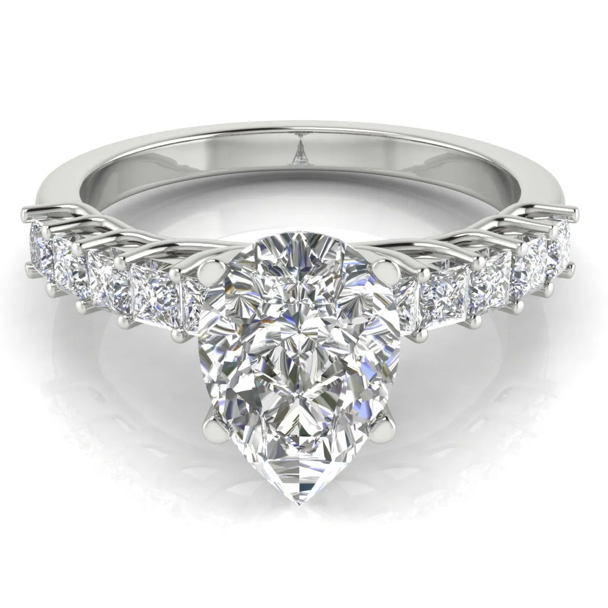 Vintage-Inspired Accent Engagement Ring