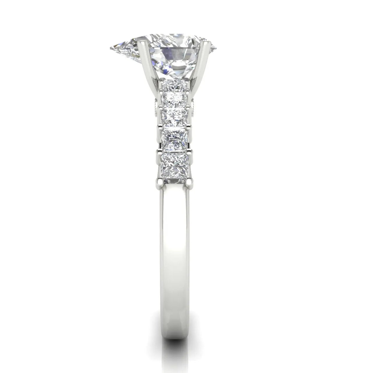 Vintage-Inspired Accent Engagement Ring