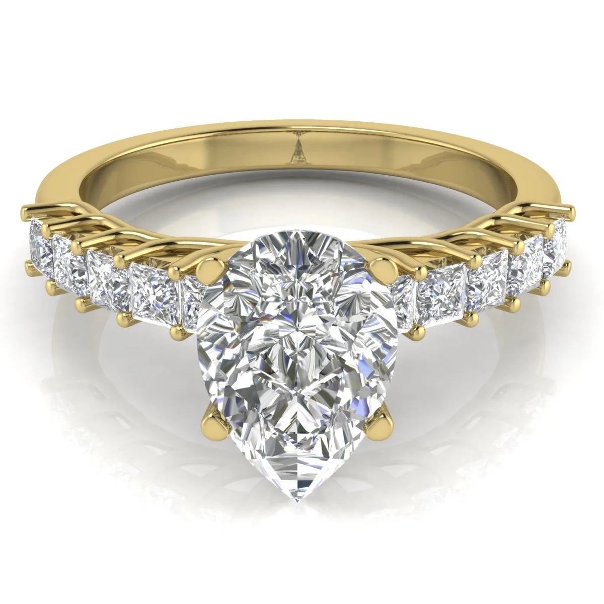 Vintage-Inspired Accent Engagement Ring