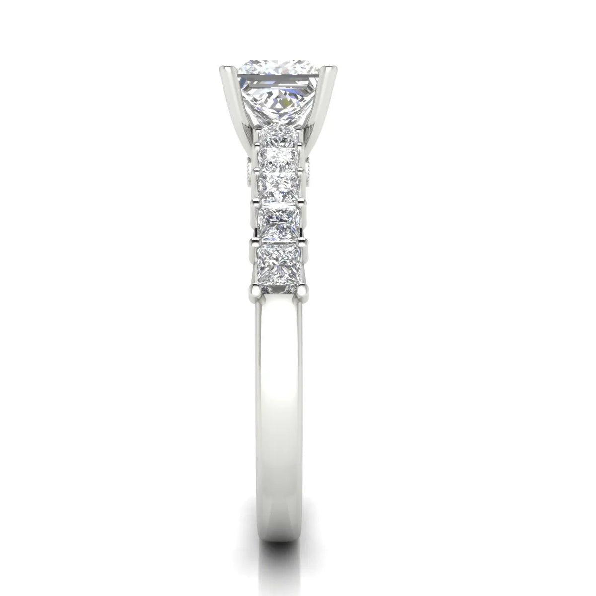 Vintage-Inspired Accent Engagement Ring