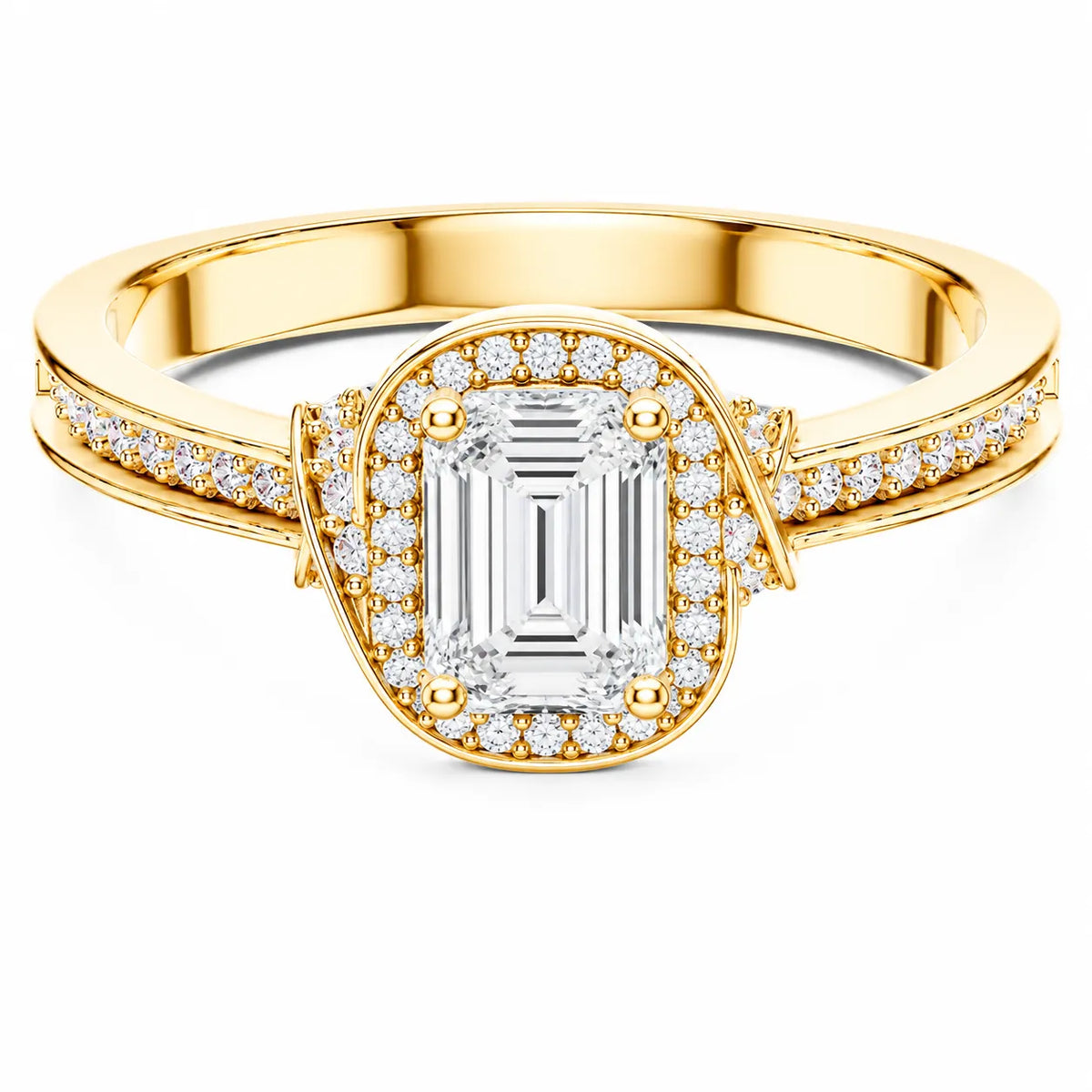 Whisper of Love Ring with Halo Setting
