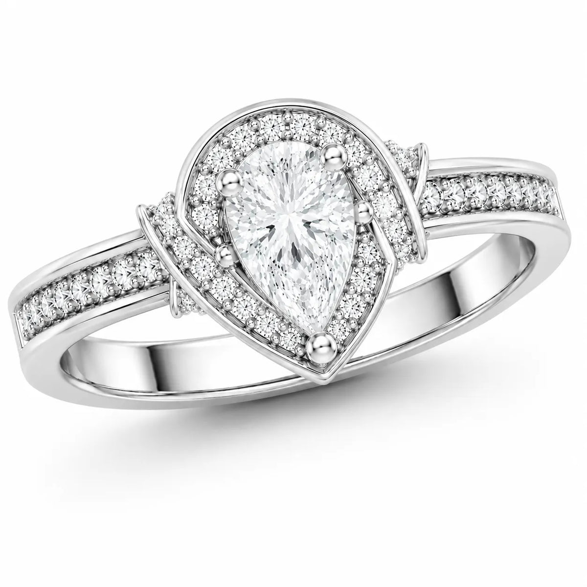 Whisper of Love Ring with Halo Setting