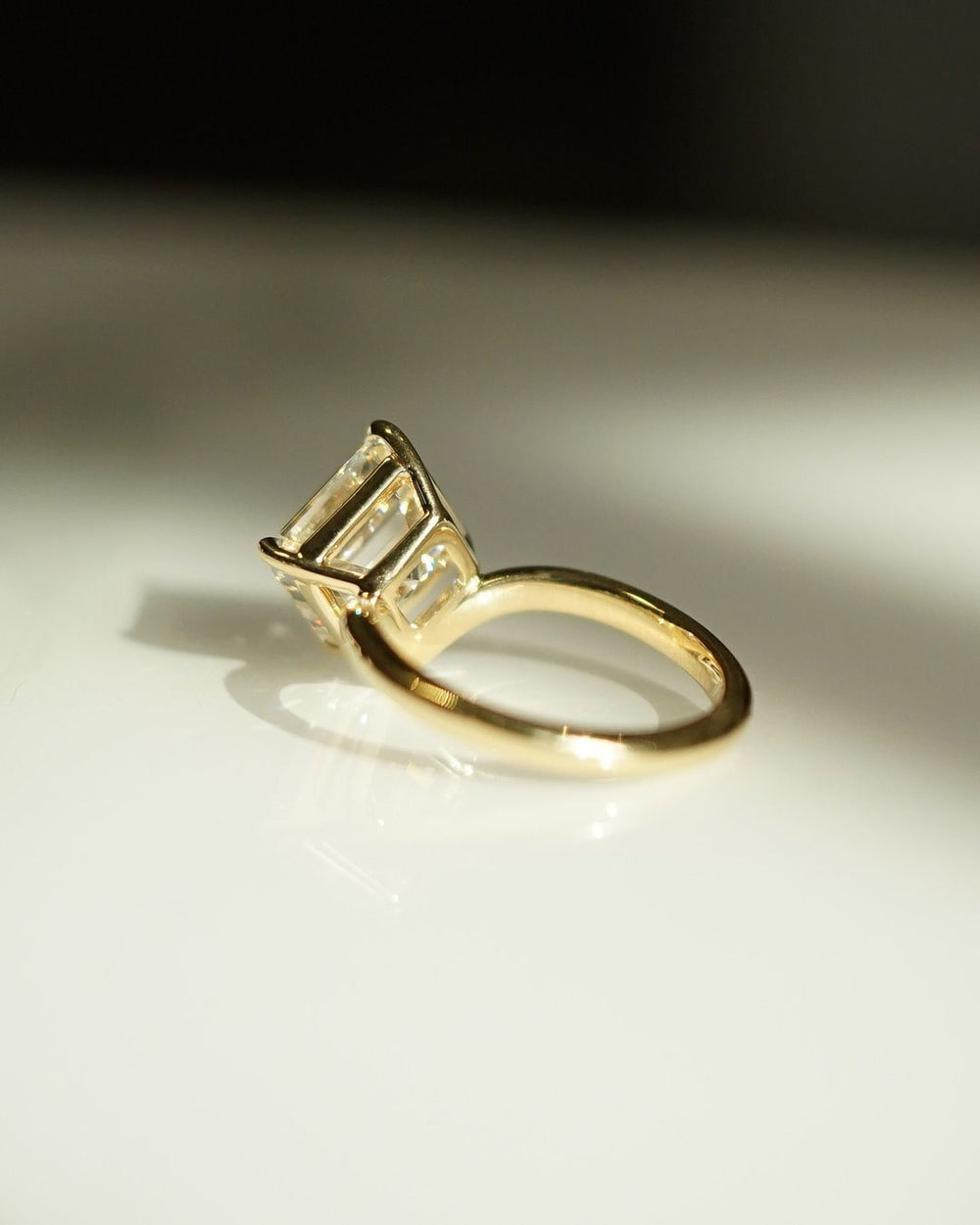 Asscher Cut Labgrown Engagement Ring