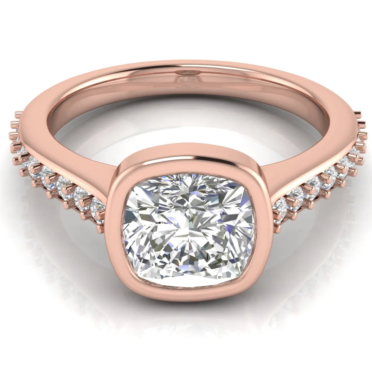 Elegant Bezel-Set Accent Ring