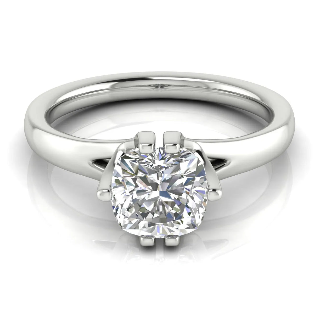 Contemporary Solitaire Engagement Ring