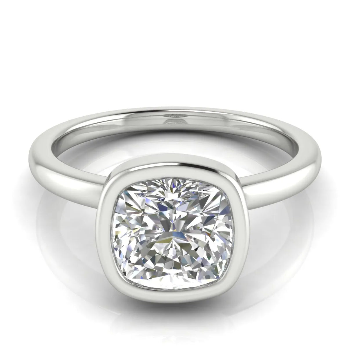 Modern Bezel-Set Solitaire Ring